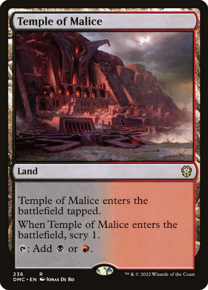 Temple of Malice (Dominaria United Commander) - Magic: The Gathering in TCG Land México