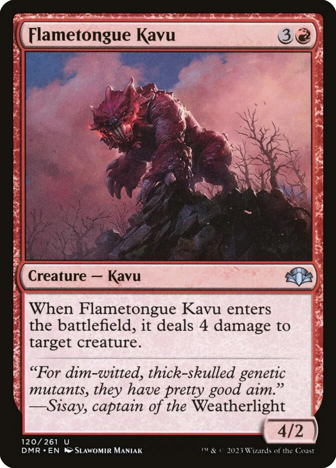 Flametongue Kavu (Dominaria Remastered) - Magic: The Gathering in TCG Land