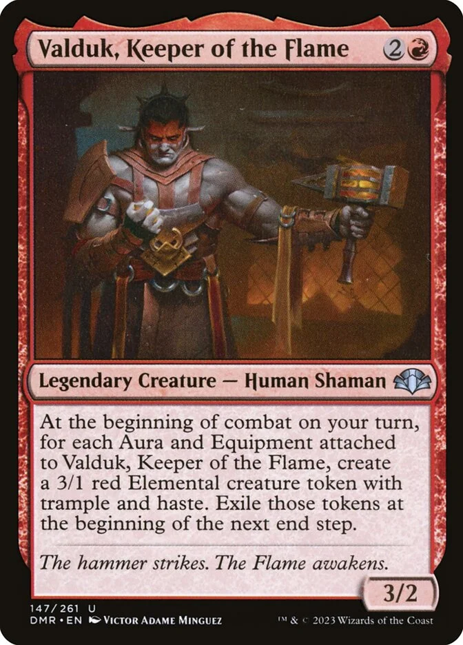 Valduk, Keeper of the Flame (Dominaria Remastered) - Magic: The Gathering in TCG Land
