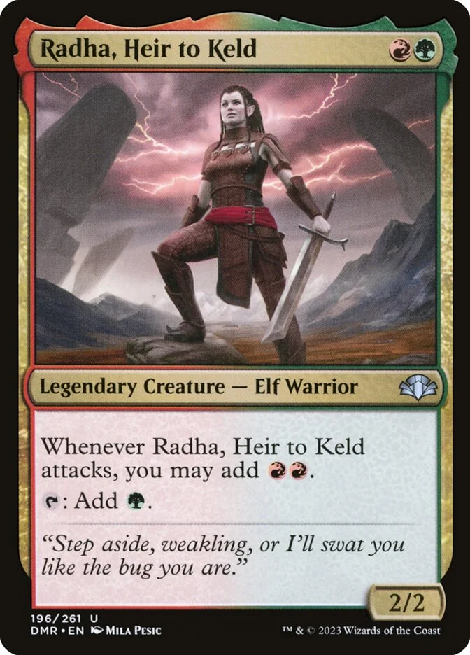 Radha, Heir to Keld (Dominaria Remastered) - Magic: The Gathering in TCG Land