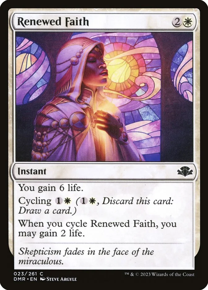 Renewed Faith (Dominaria Remastered) - Magic: The Gathering in TCG Land