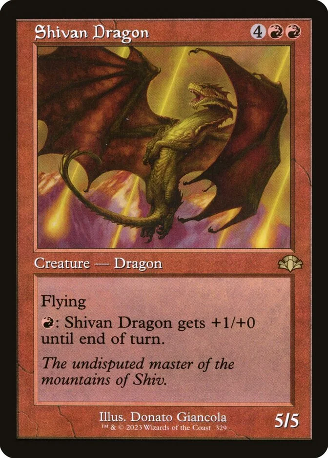 Shivan Dragon (Dominaria Remastered) - Magic: The Gathering in TCG Land México