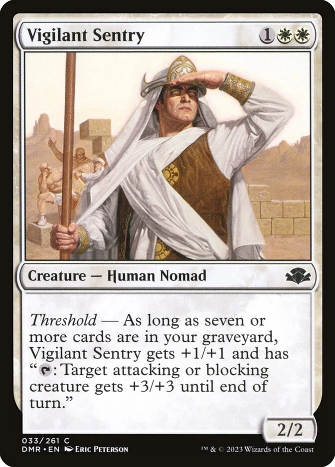 Vigilant Sentry (Dominaria Remastered) - Magic: The Gathering in TCG Land México