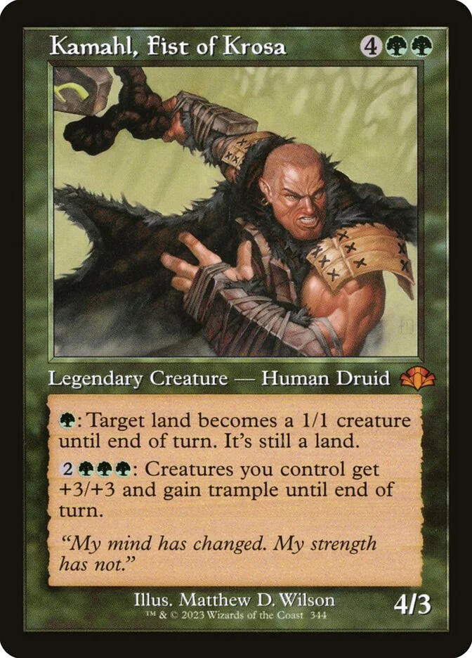 Kamahl, Fist of Krosa (Dominaria Remastered) - Magic: The Gathering in TCG Land