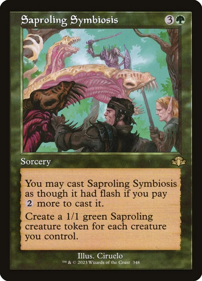 Saproling Symbiosis (Dominaria Remastered) - Magic: The Gathering in TCG Land México