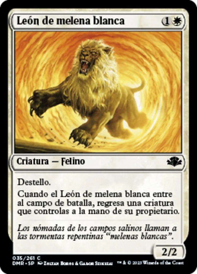 León de melena blanca (Dominaria Remastered) - Magic: The Gathering in TCG Land