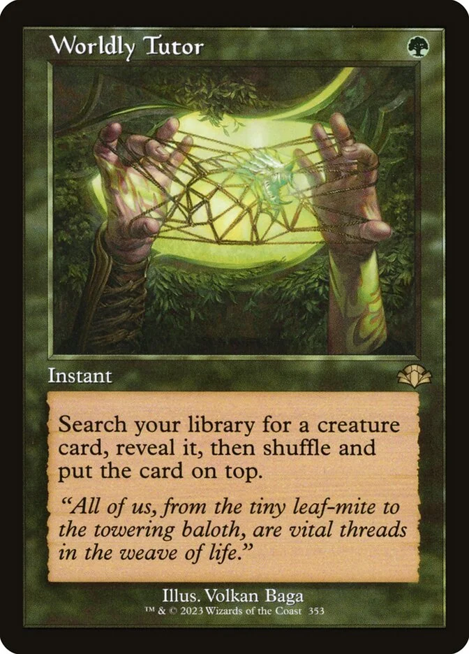 Worldly Tutor (Dominaria Remastered) - Magic: The Gathering in TCG Land