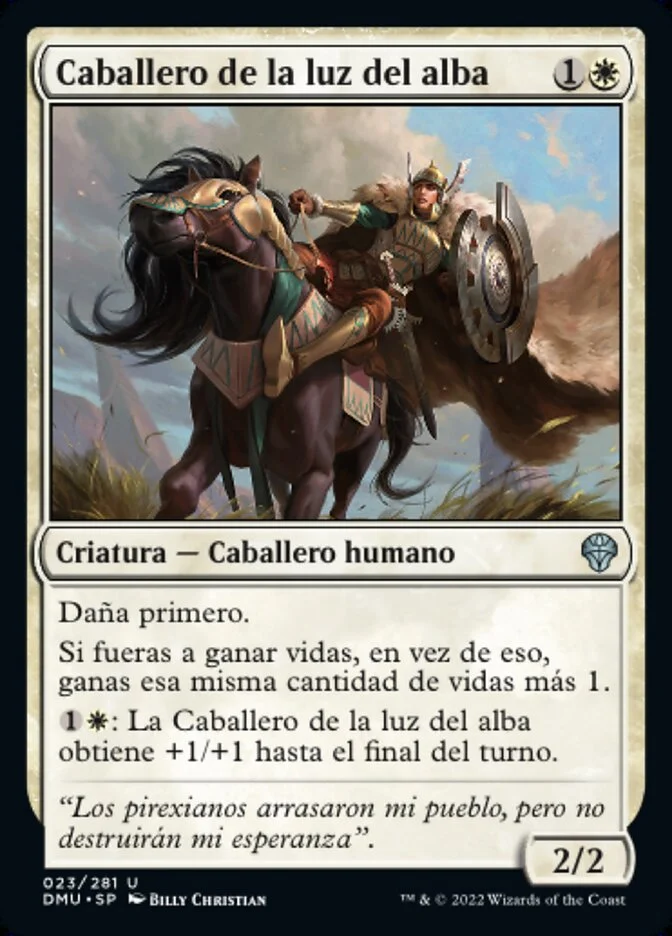 Caballero de la luz del alba (Dominaria United) - Magic: The Gathering in TCG Land México