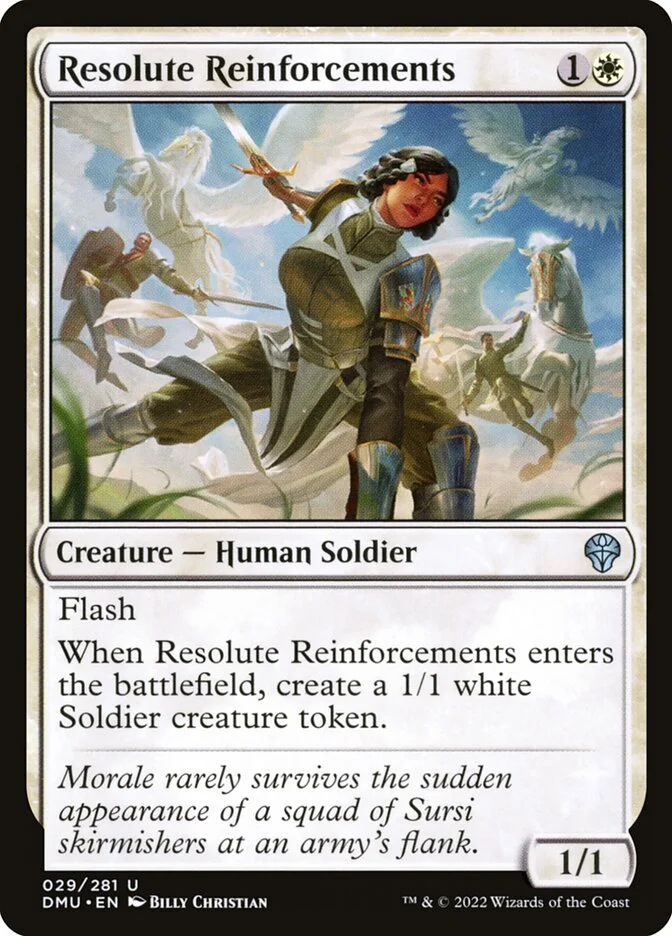 Resolute Reinforcements (Dominaria United) - Magic: The Gathering in TCG Land