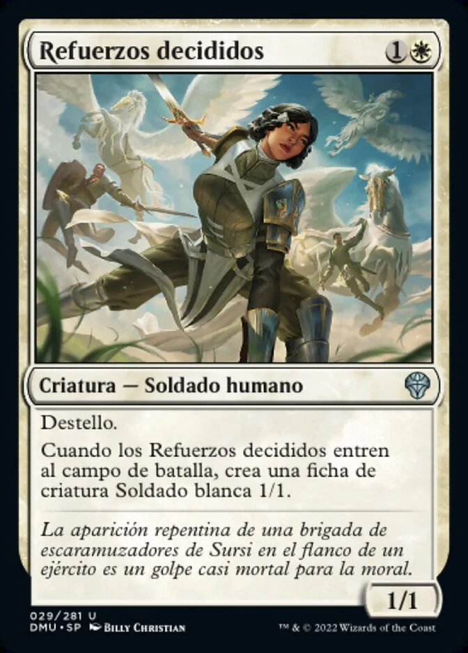 Refuerzos decididos (Dominaria United) - Magic: The Gathering in TCG Land México