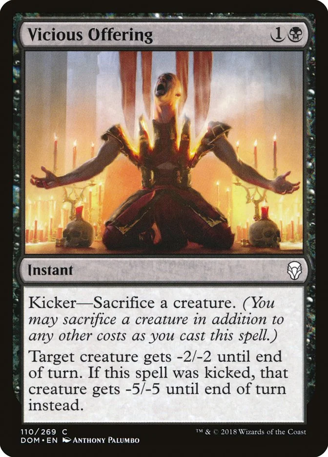 Vicious Offering (Dominaria) - Magic: The Gathering in TCG Land