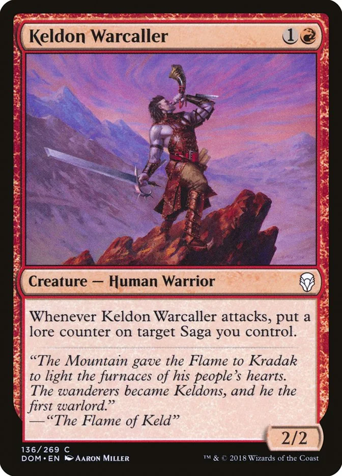 Keldon Warcaller (Dominaria) - Magic: The Gathering in TCG Land