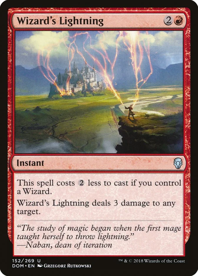 Wizard's Lightning (Dominaria) - Magic: The Gathering in TCG Land