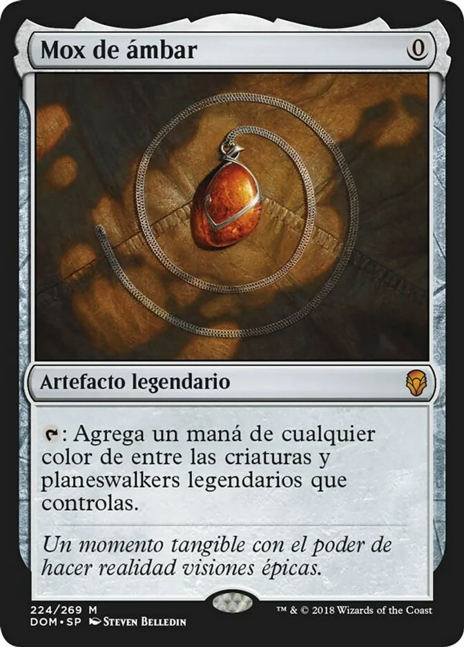 Mox de ámbar (Dominaria) - Magic: The Gathering in TCG Land México
