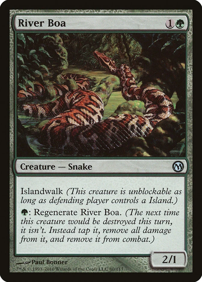 River Boa (Duels of the Planeswalkers) - Magic: The Gathering in TCG Land