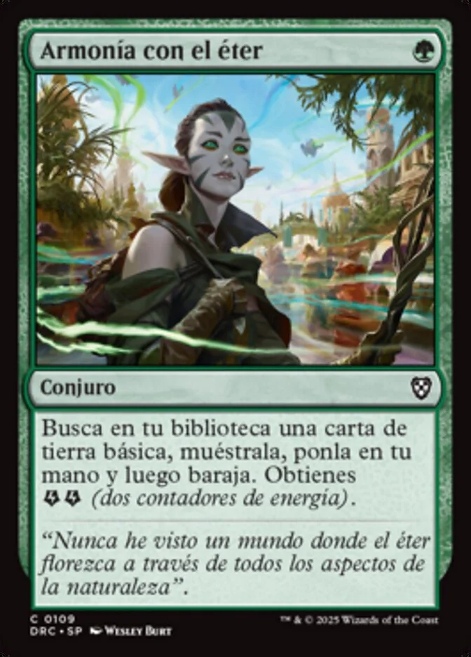 Armonía con el éter (Aetherdrift Commander) - Magic: The Gathering in TCG Land