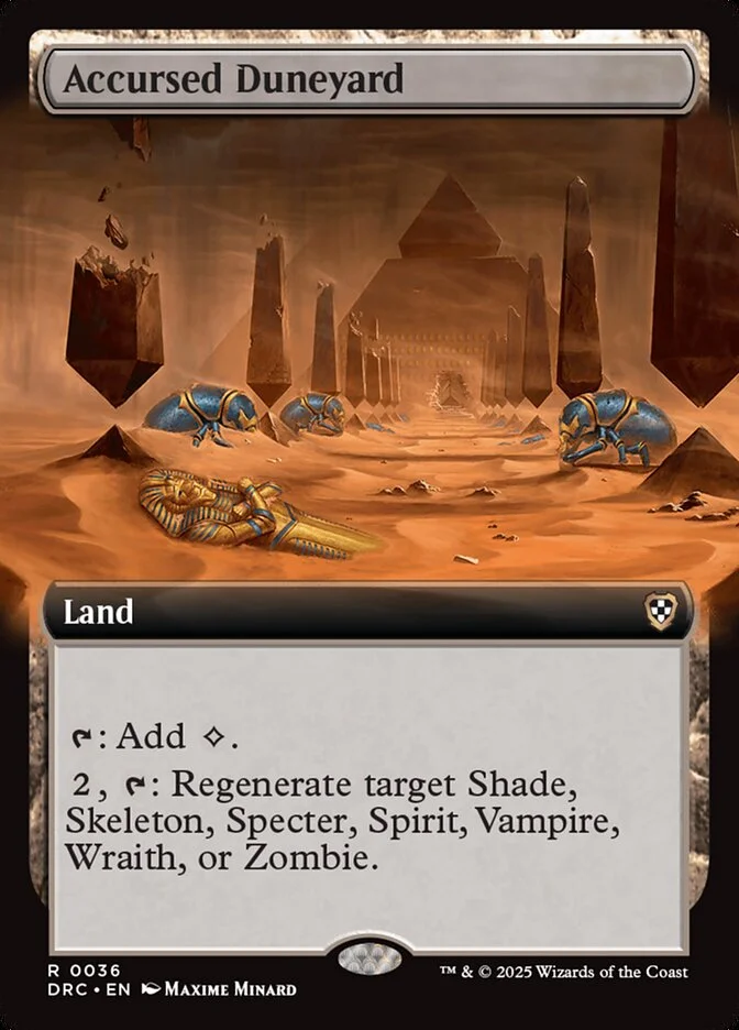 Accursed Duneyard (Aetherdrift Commander) - Magic: The Gathering in TCG Land México