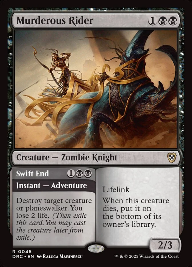 Murderous Rider (Aetherdrift Commander) - Magic: The Gathering in TCG Land México