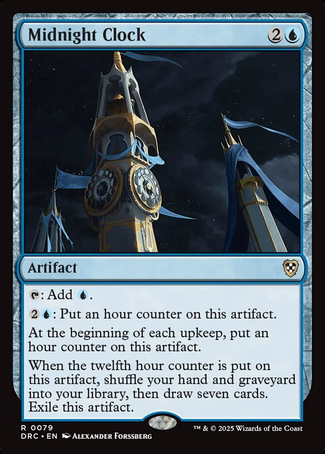 Midnight Clock (Aetherdrift Commander) - Magic: The Gathering in TCG Land