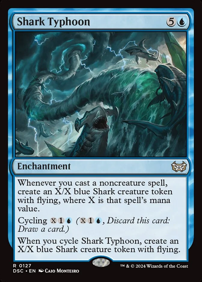 Shark Typhoon (Duskmourn: House of Horror Commander) - Magic: The Gathering in TCG Land México