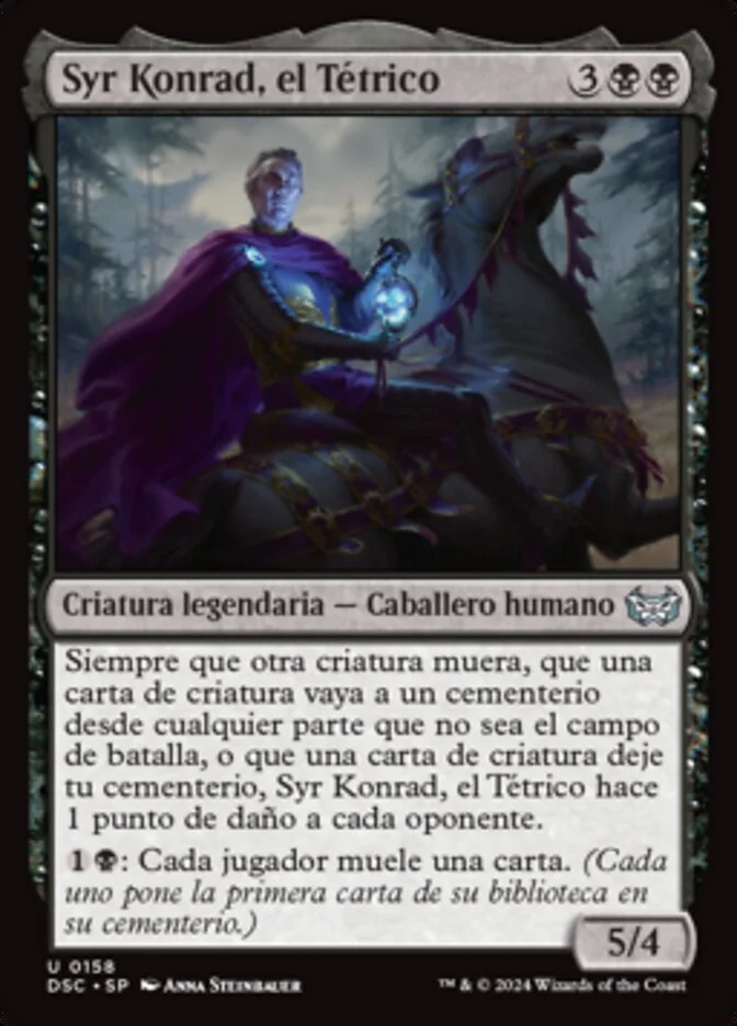 Syr Konrad, el Tétrico (Duskmourn: House of Horror Commander) - Magic: The Gathering in TCG Land