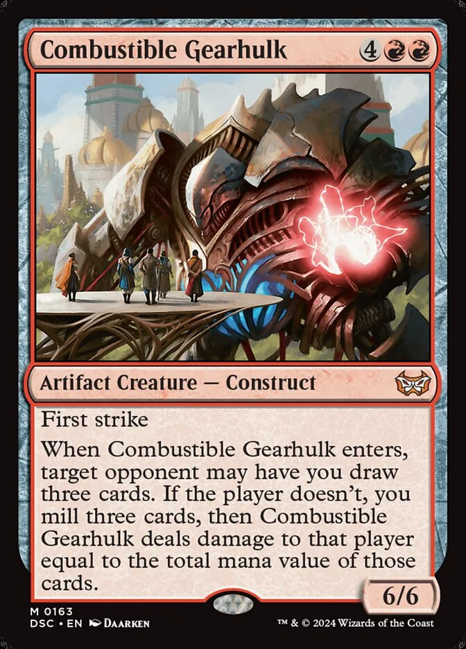 Combustible Gearhulk (Duskmourn: House of Horror Commander) - Magic: The Gathering in TCG Land