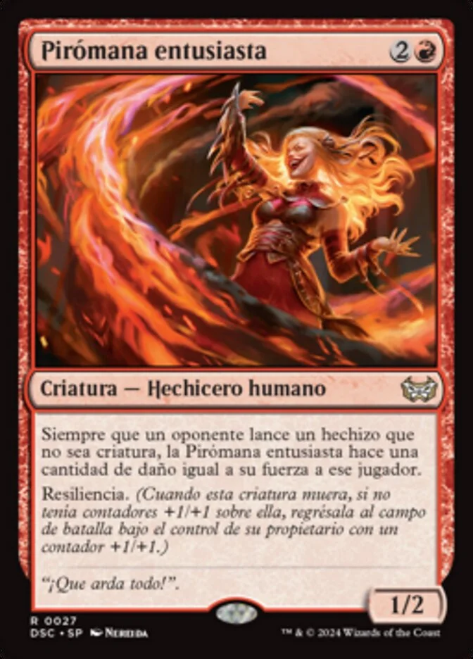 Pirómana entusiasta (Duskmourn: House of Horror Commander) - Magic: The Gathering in TCG Land