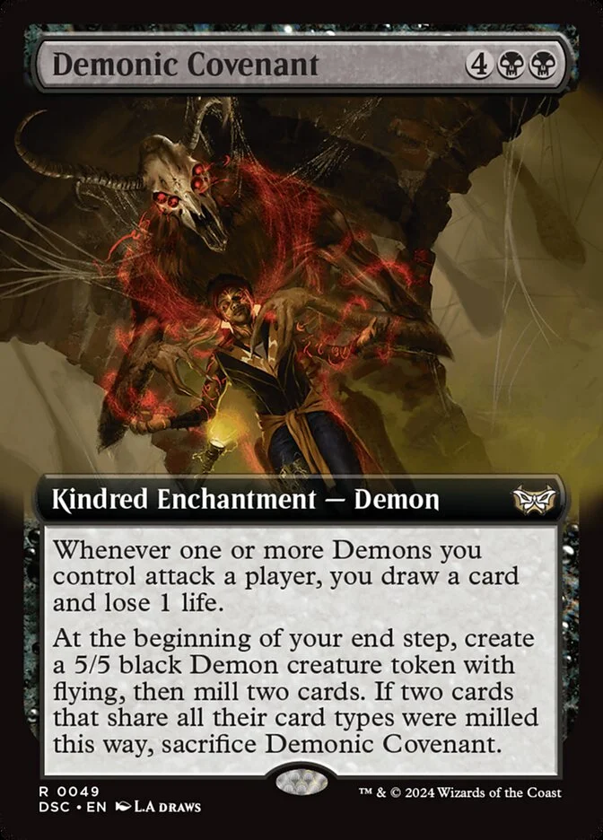 Demonic Covenant (Duskmourn: House of Horror Commander) - Magic: The Gathering in TCG Land