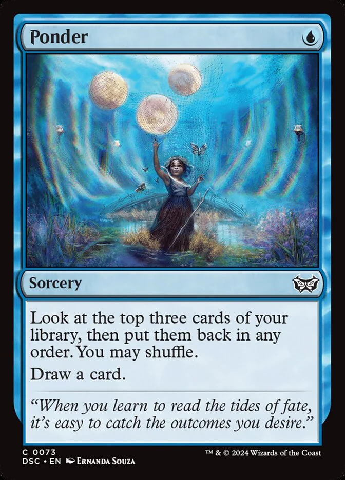 Ponder (Duskmourn: House of Horror Commander) - Magic: The Gathering in TCG Land
