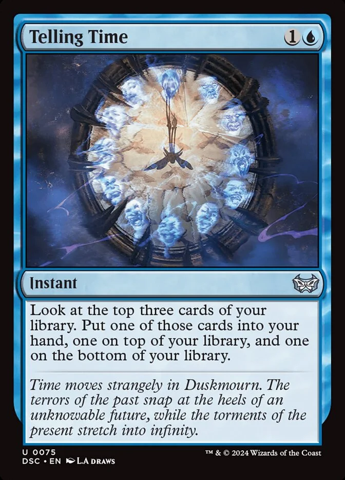 Telling Time (Duskmourn: House of Horror Commander) - Magic: The Gathering in TCG Land