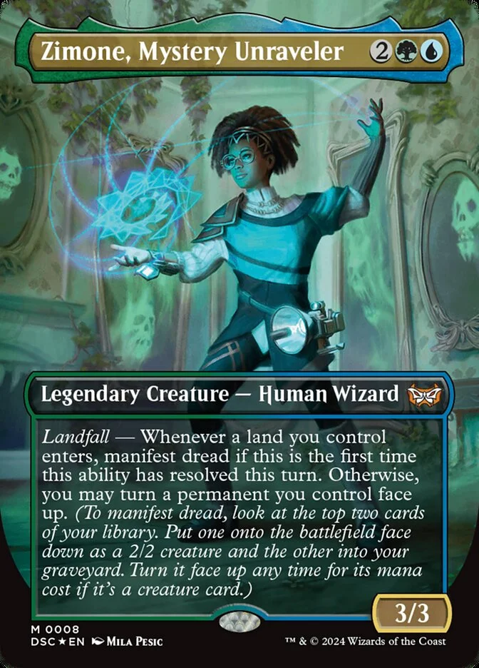Zimone, Mystery Unraveler (Duskmourn: House of Horror Commander) - Magic: The Gathering in TCG Land