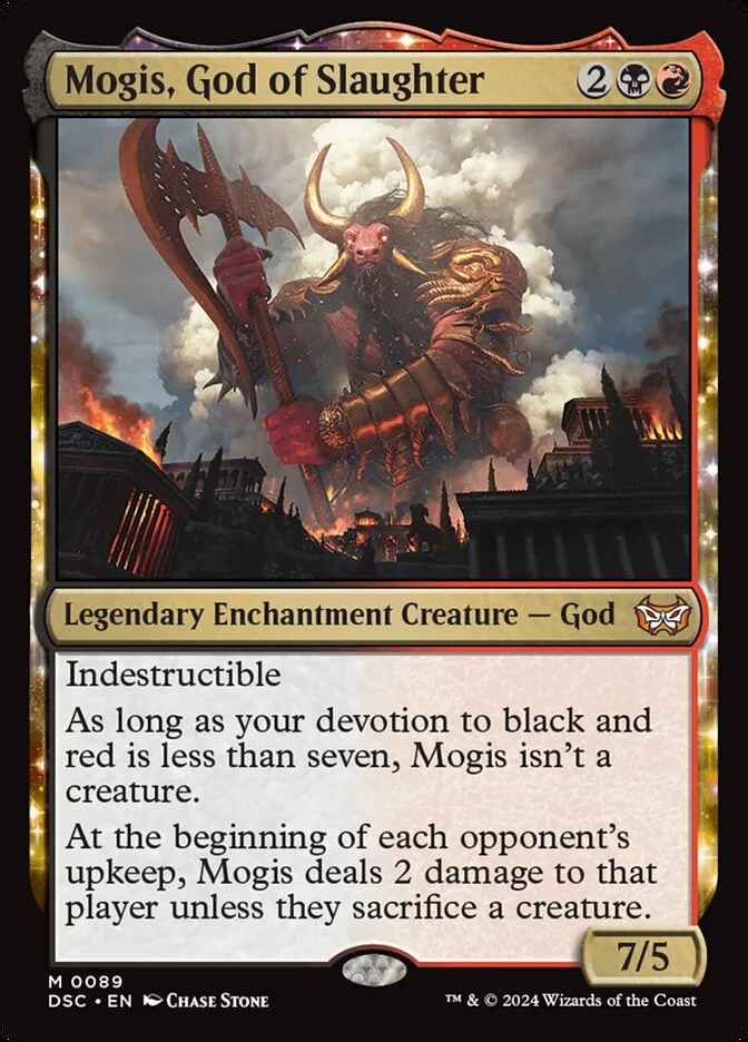 Mogis, God of Slaughter (Duskmourn: House of Horror Commander) - Magic: The Gathering in TCG Land