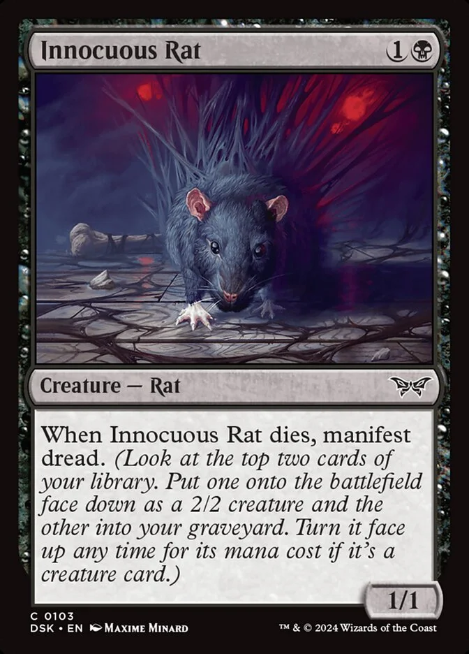 Innocuous Rat (Duskmourn: House of Horror) - Magic: The Gathering in TCG Land