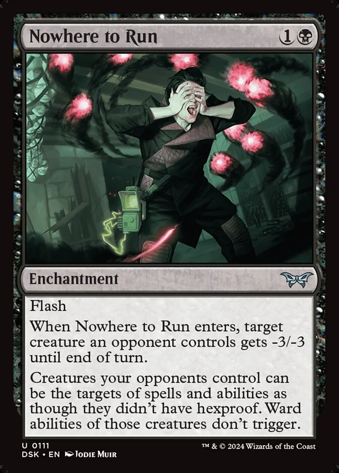 Nowhere to Run (Duskmourn: House of Horror) - Magic: The Gathering in TCG Land México