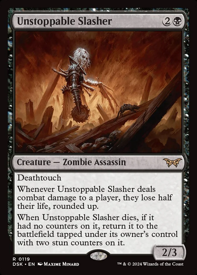 Unstoppable Slasher (Duskmourn: House of Horror) - Magic: The Gathering in TCG Land México