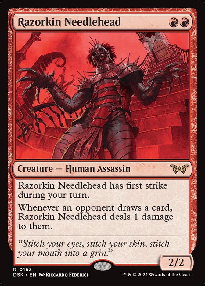 Razorkin Needlehead (Duskmourn: House of Horror) - Magic: The Gathering in TCG Land