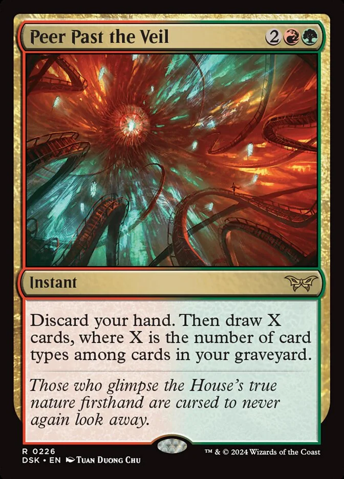 Peer Past the Veil (Duskmourn: House of Horror) - Magic: The Gathering in TCG Land