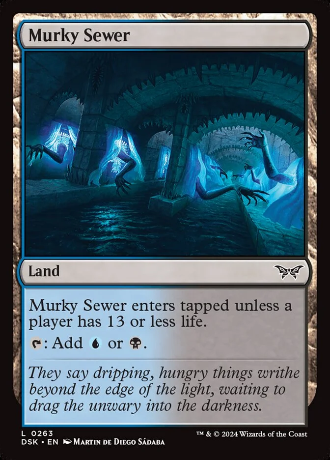 Murky Sewer (Duskmourn: House of Horror) - Magic: The Gathering in TCG Land