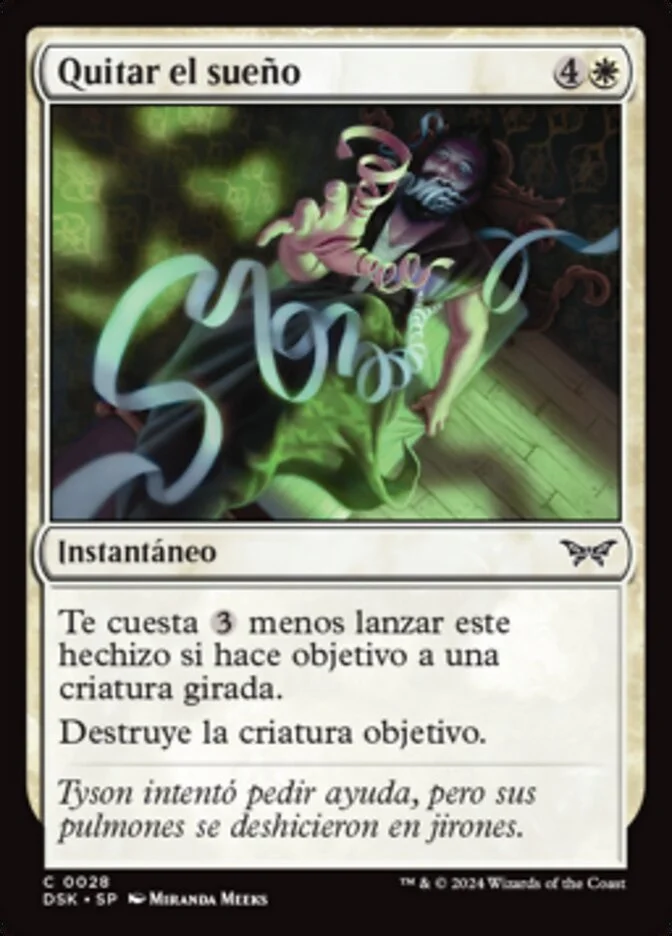 Quitar el sueño (Duskmourn: House of Horror) - Magic: The Gathering in TCG Land