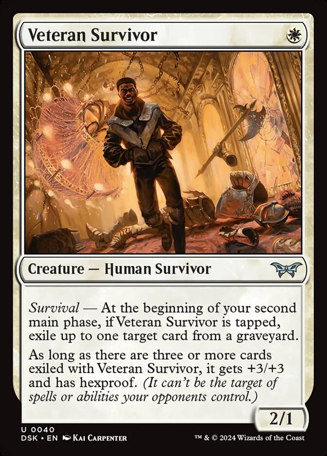 Veteran Survivor (Duskmourn: House of Horror) - Magic: The Gathering in TCG Land