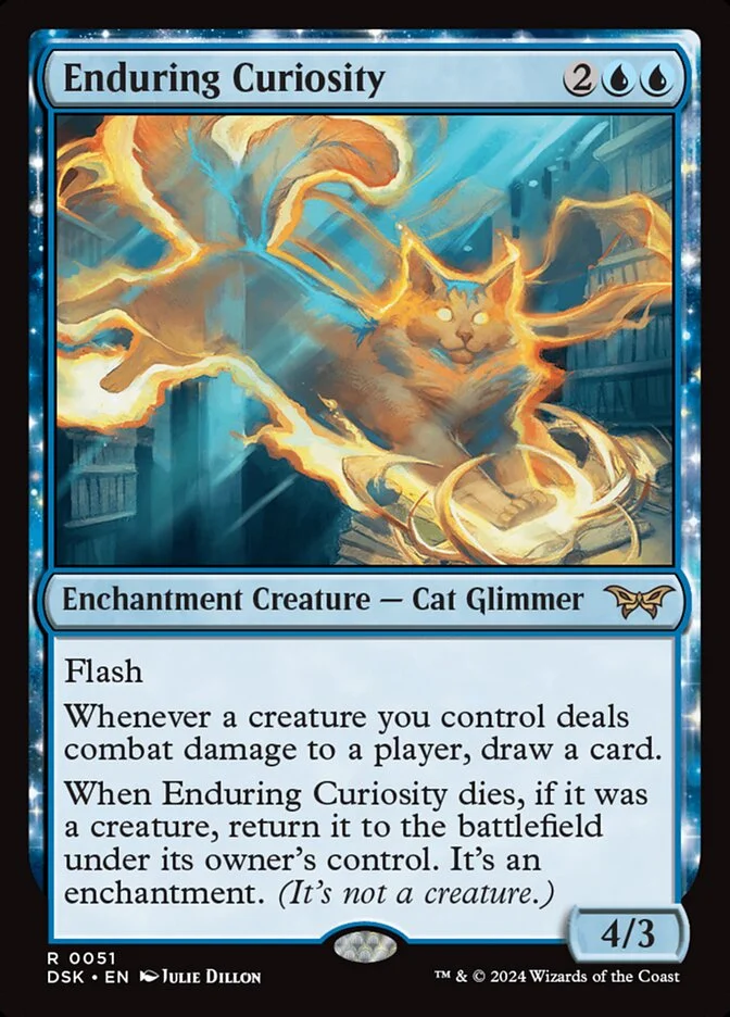 Enduring Curiosity (Duskmourn: House of Horror) - Magic: The Gathering in TCG Land