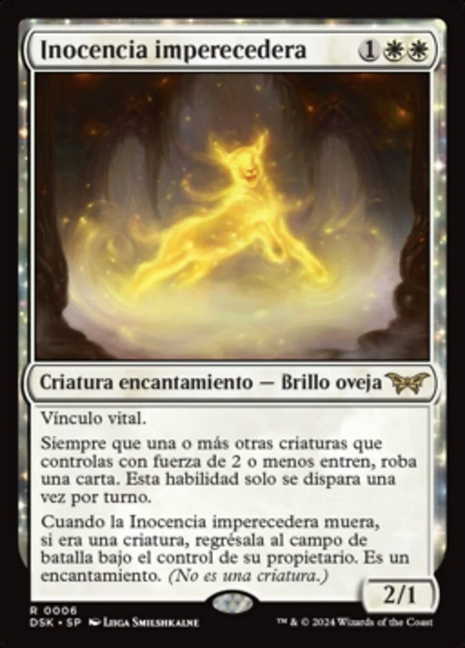 Inocencia imperecedera (Duskmourn: House of Horror) - Magic: The Gathering in TCG Land México