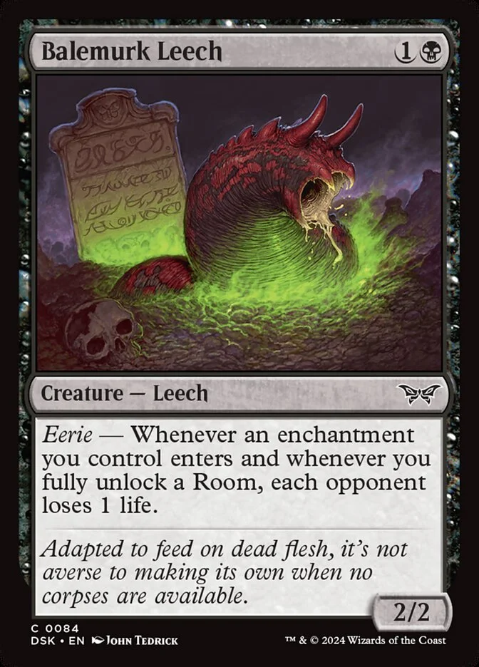 Balemurk Leech (Duskmourn: House of Horror) - Magic: The Gathering in TCG Land
