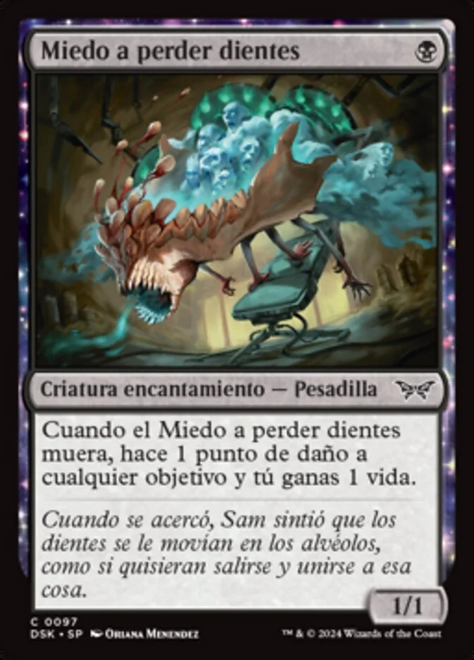 Miedo a perder dientes (Duskmourn: House of Horror) - Magic: The Gathering in TCG Land