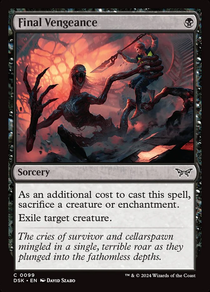 Final Vengeance (Duskmourn: House of Horror) - Magic: The Gathering in TCG Land