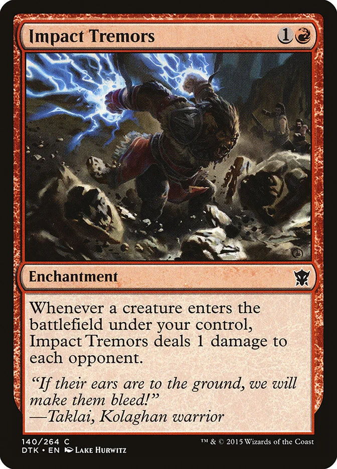 Impact Tremors (Dragons of Tarkir) - Magic: The Gathering in TCG Land