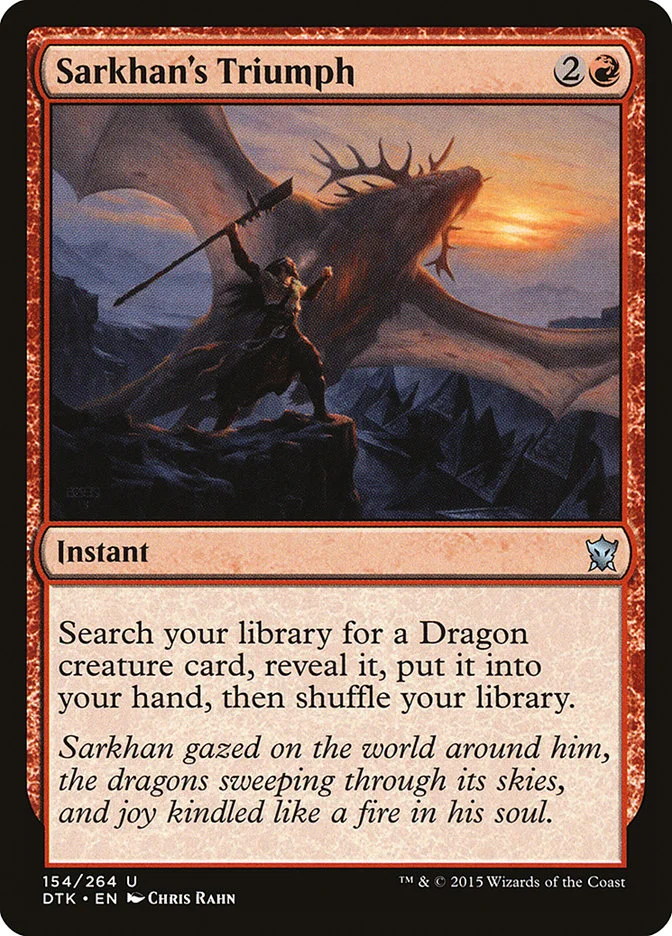 Sarkhan's Triumph (Dragons of Tarkir) - Magic: The Gathering in TCG Land