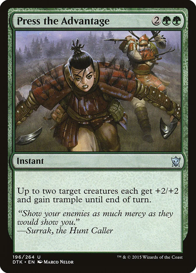 Press the Advantage (Dragons of Tarkir) - Magic: The Gathering in TCG Land