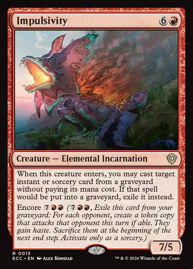 Impulsivity (Lorwyn Eclipsed Commander) - Magic: The Gathering in TCG Land México