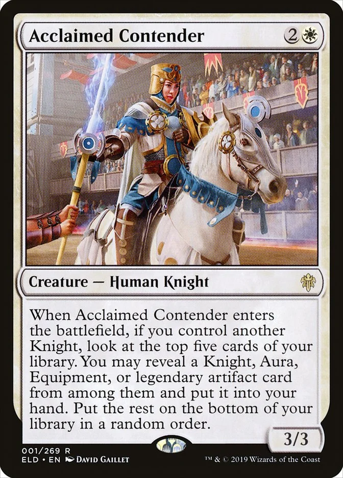 Acclaimed Contender (Throne of Eldraine) - Magic: The Gathering in TCG Land
